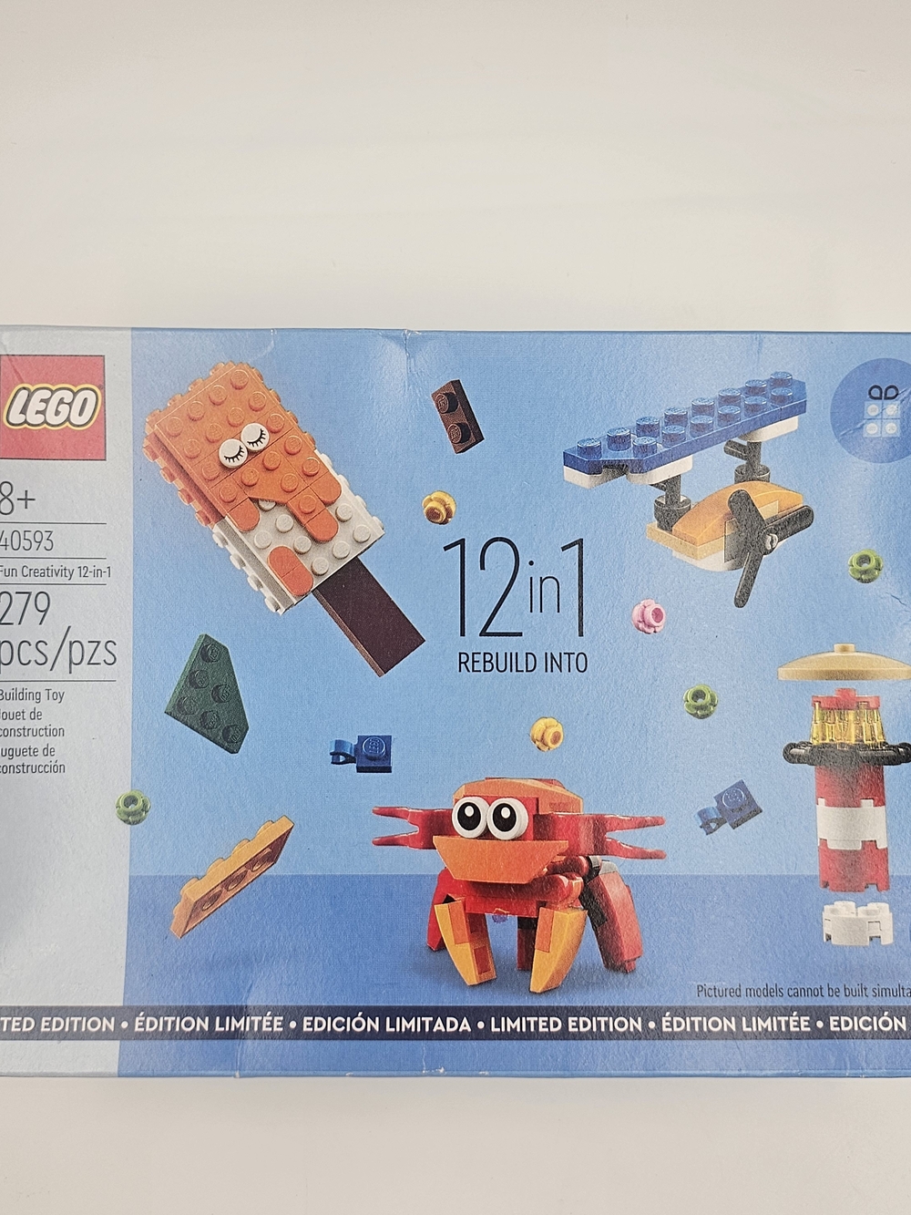 NEW IN BOX LEGO Creative 12-in-1 Set with Blue, Orange, Red & Yellow Pieces